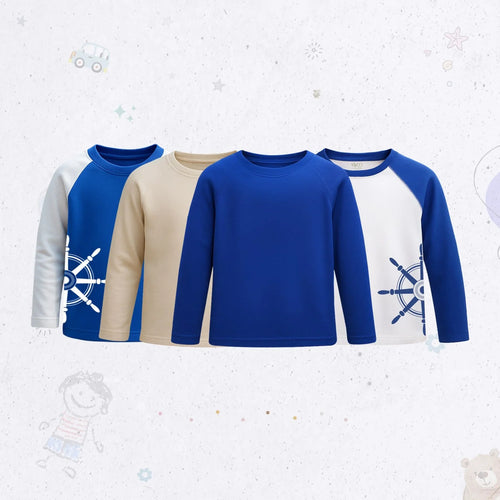 Full-Sleeve Raglan Shirt Set