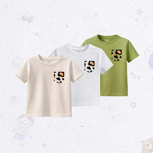 Cheetah Graphic T-Shirt Set