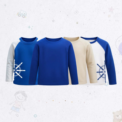 Full-Sleeve Raglan Shirt Set