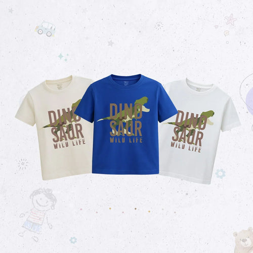HD Dino Print T-Shirt Set