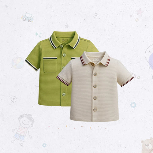 Vintage Waffle Shirt Set