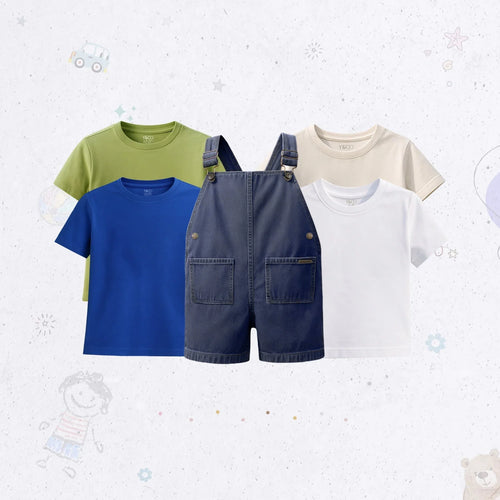 Pocket Dungaree Combo Pack β Dark Blue