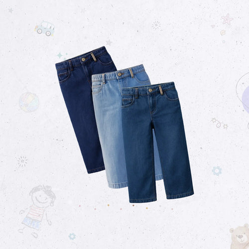 Classic Fit Wide Jeans Set