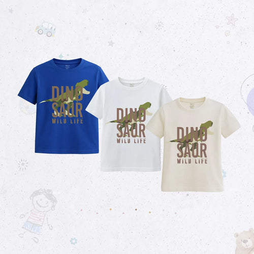 HD Dino Print T-Shirt Set
