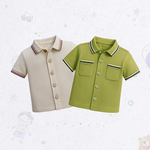 Vintage Waffle Shirt Set