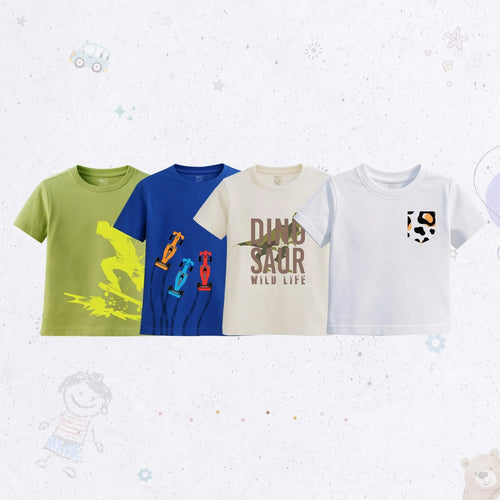 Classic Rubber-Print T-Shirt Set