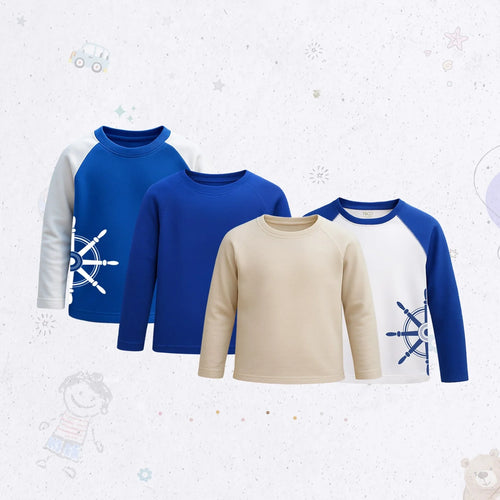 Full-Sleeve Raglan Shirt Set