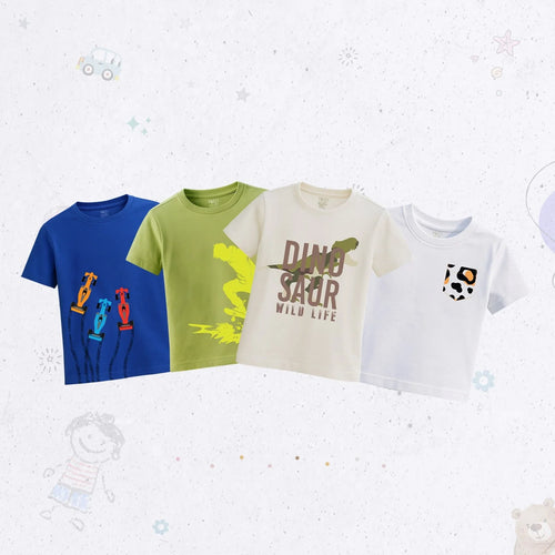 Classic Rubber-Print T-Shirt Set