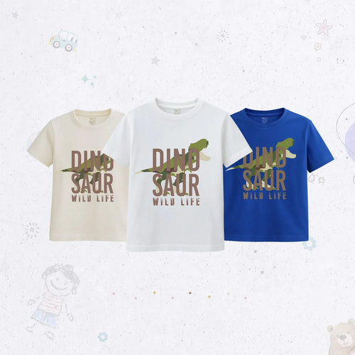 HD Dino Print T-Shirt Set