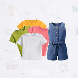 All-Day Short Dungaree Suit Combo