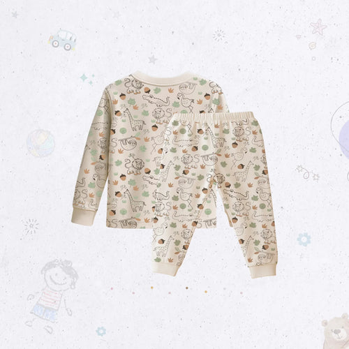 Full Sleeve Animal Print Pj Set