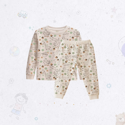Full Sleeve Animal Print Pj Set