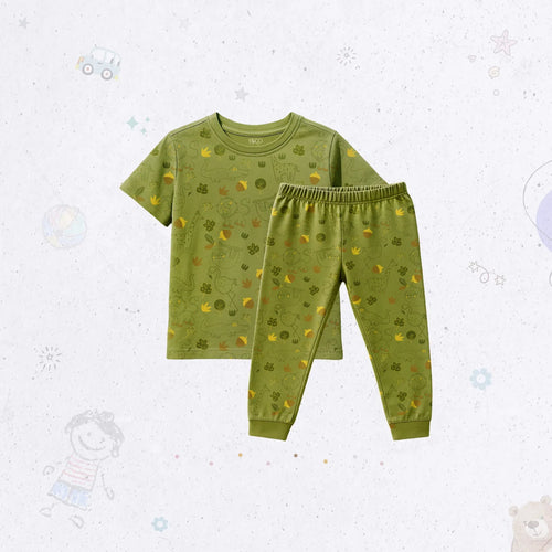 Short Sleeve Animal Print Pj Set