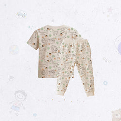 Short Sleeve Animal Print Pj Set