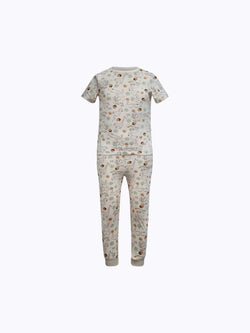 Short Sleeve Animal Print Pj Set