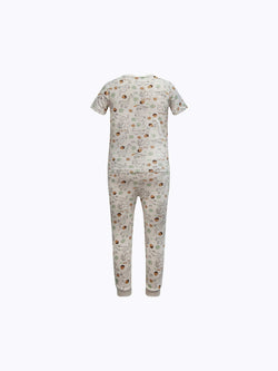 Short Sleeve Animal Print Pj Set