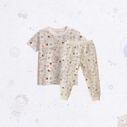 Short Sleeve Animal Print Pj Set
