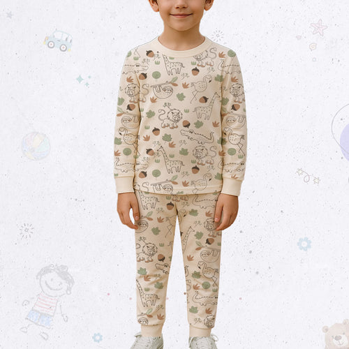 Full Sleeve Animal Print Pj Set