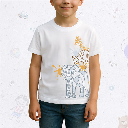 تي شيرت بطبعة حيوانية