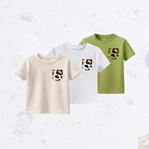 Cheetah Graphic T-Shirt Set