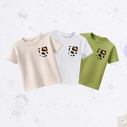 Cheetah Graphic T-Shirt Set