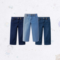 Classic Fit Wide Jeans Set