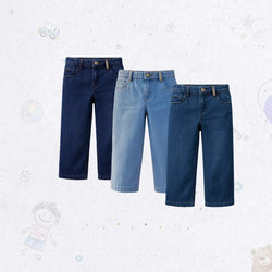 Classic Fit Wide Jeans Set