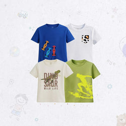 Classic Rubber-Print T-Shirt Set