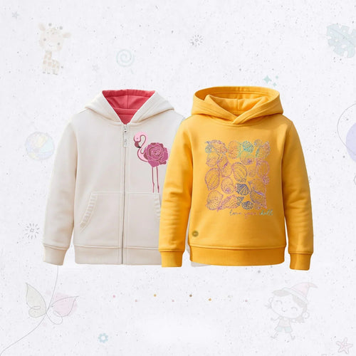 Cuff Sleeve Hoodie Set