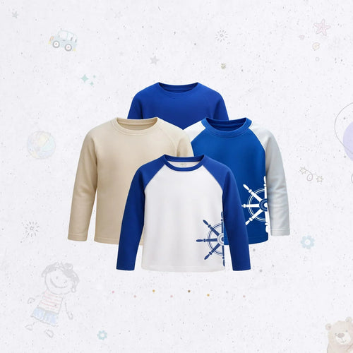 Full-Sleeve Raglan Shirt Set
