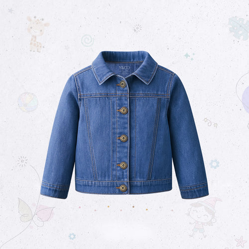 Denim Shank Jacket for Girls
