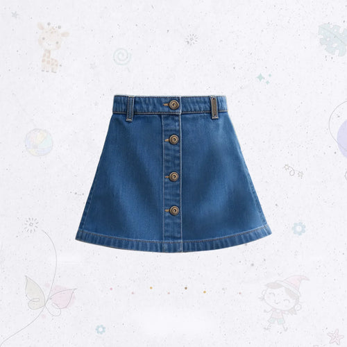Denim Mini Classic Skirt