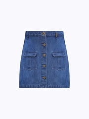 Denim Short Skirt