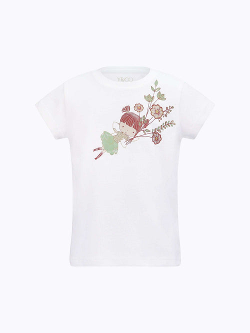 Flying Flower Girl T-Shirt