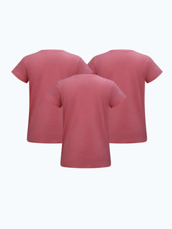Plain T-Shirt Set Pink