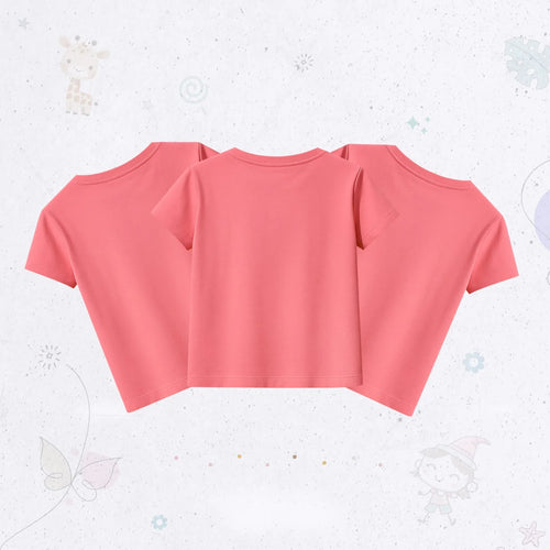 Plain T-Shirt Set Pink
