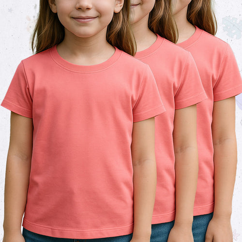 Plain T-Shirt Set Pink