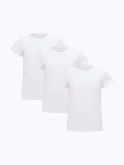 Plain T-Shirt Set White