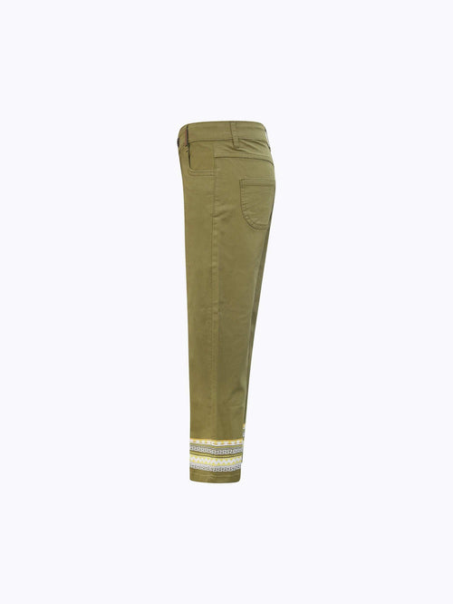 Printed Twill Pants