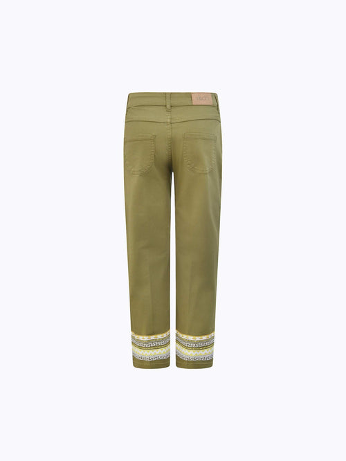 Printed Twill Pants