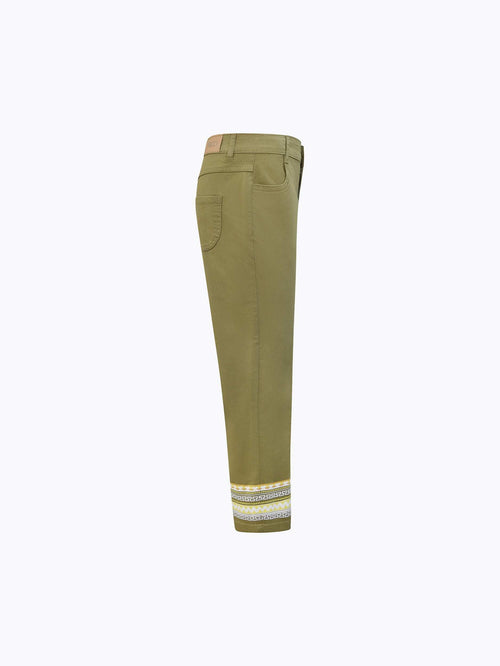 Printed Twill Pants