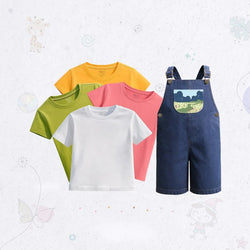Garden Pocket Dungaree Set
