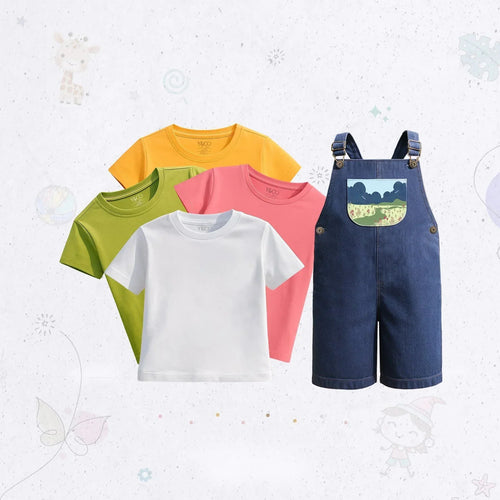 Garden Pocket Dungaree Set