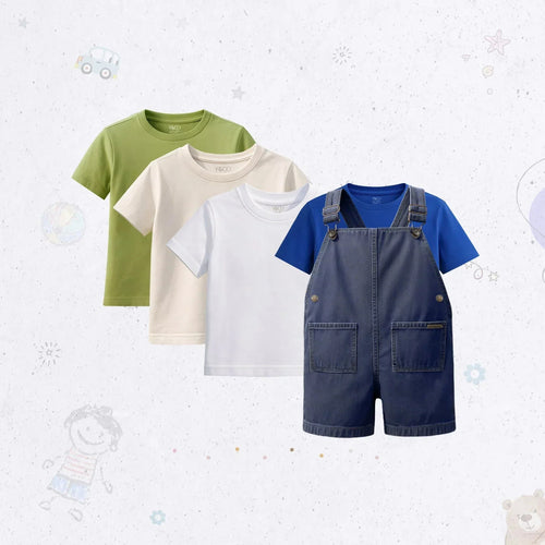 Pocket Dungaree Combo Pack – Dark Blue