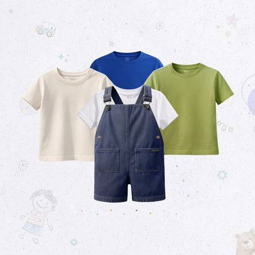 Pocket Dungaree Combo Pack – Dark Blue