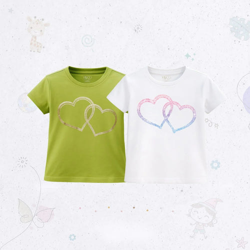 Two Heart T-Shirt Set