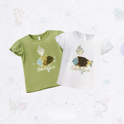 UNDERWATER FRILL LACE T-SHIRT SET