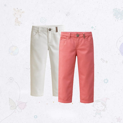 Regular Fit Twill Pant Combo