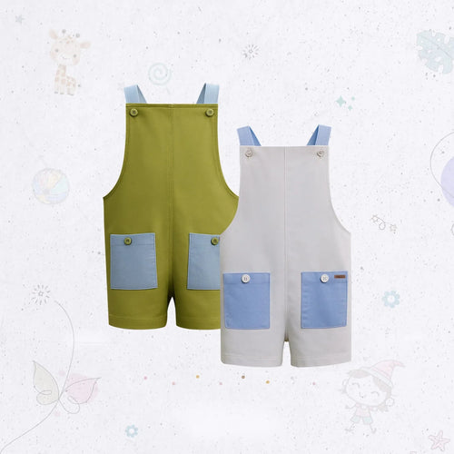 Sporty Jersey Dungaree Set