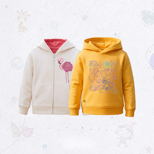 Cuff Sleeve Hoodie Set